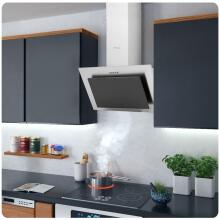 Virtuves dūmvads 60cm Inox + melns BT-209