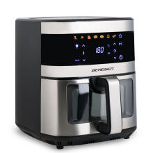 Фритюрница без масла Air fryer большая фритюрница 9.1л Berdsen 1700 Вт BD-656 серебристая