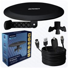 Внутренняя и наружная телевизионная антенна Ultra HD 4K Berdsen BD-955 черная