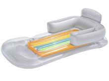 Gaisa matracis, krēsls, atpūtas krēsls 161 x 84 cm Bestway 43028 sudraba