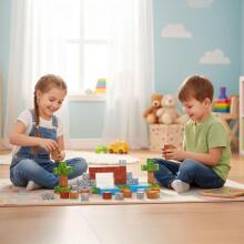 Eco Toys Magnetic Building Blocks Art.HC737468 Магнитные строительные блоки 3D Кубики Образовательный набор 119 шт