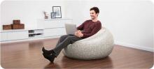 Bestway 75052 Gray Inflatable Puff Chair
