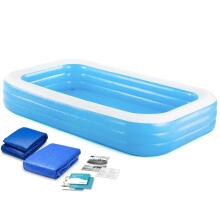 Семейный надувной бассейн 305 x 183 x 56 см 3в1 Bestway 54009