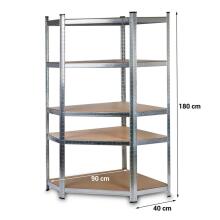Угловая стоячая полка 180x90x40см Humberg HR-817