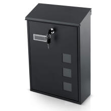 Mailbox 39x25.5x12 cm black HM-864