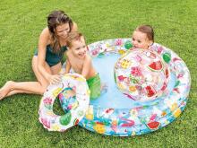 Gaisa baseins ar gredzenu un bumbu komplektu 122 x 25 cm INTEX 59460