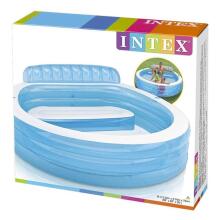 Надувной бассейн с лавкой 229 x 218 x 79 см INTEX 57190