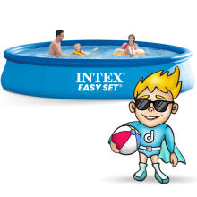 Inflatable Garden Pool 457 x 84 cm 4in1 INTEX 28158