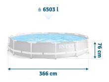 Prism Frame Garden Pool 366 x 76 cm INTEX 26710