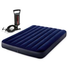 Intex 64758 Gaisa matracis 191x137x25 cm ar sūkni