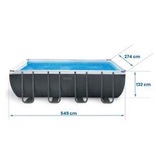 Intex 26356 12-в-1 каркасный бассейн 549 x 274 x 132 см