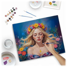 Gleznošana pēc numuriem attēls 40x50 cm Massido Sievietes portrets