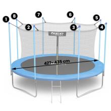 Internal net for trampolines 435cm 14ft Neo-Sport