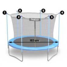 Internal net for trampolines 183cm 6ft Neo-Sport