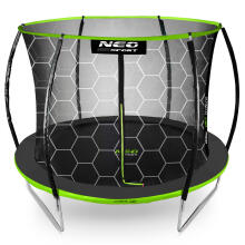 Shaped Garden Trampoline 10ft/312cm with Internal Net Neo-Sport