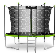 8ft/252cm Garden Trampoline with Inner Net and Ladder Neo-Sport