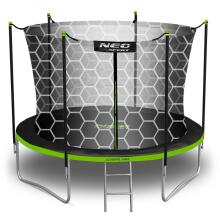 8ft/252cm Garden Trampoline with Inner Net and Ladder Neo-Sport