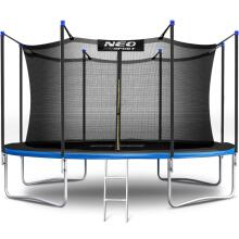 12ft/374cm Dārza Trampolīns ar Drošības Tīklu un Kāpņu Neo-Sport