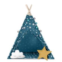 Детская палатка Nukido Tipi с огнями - синяя
