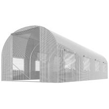 Dārza tunelis 2 x 4,5 m (9 m2) balts plāns