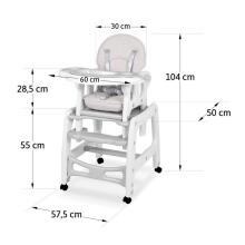 Ricokids Sinco Art.271089 Grey daudzfunkcionāls barošanas krēsliņš 5 vienā