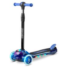 Ricokids Piko Three-Wheeled Scooter - Black and Blue