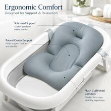 Baby Bath Cushion Art.271284 Grey Детская подушка для купания, детское сиденье для ванны, вставка для детской ванны