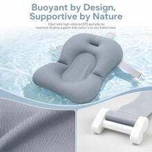 Baby Bath Cushion Art.271284 Grey Детская подушка для купания, детское сиденье для ванны, вставка для детской ванны