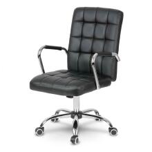 Benton Black Leather Office Chair