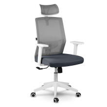 Office chair with micro mesh Sofotel Rotar dark gray
