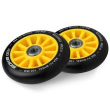 Scooter Wheels 100 mm Yellow 2 pcs