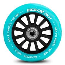 Scooter riteņi 100 mm tirkīza 2 gab.