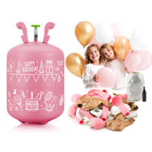 Helium tank 0.20 m3 with balloons and ribbon Ricokids