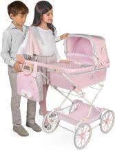 DeCuevas Toys Sophie Art.82075 Leļļu rati ar kulbiņu un somu