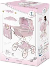 DeCuevas Toys Sophie Art.82075 Leļļu rati ar kulbiņu un somu