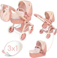 DeCuevas Toys Tulipe Art.80574 Leļļu rati 3in1
