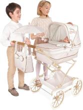 DeCuevas Toys Reborn Verona Art.82078 Leļļu rati ar kulbiņu un somu