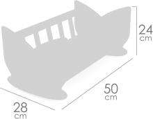 DeCuevas Toys Tulipe Art.55174 Leļļu koka gulta
