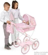 DeCuevas Toys Sophie Art.81075 Leļļu rati ar kulbiņu un somu
