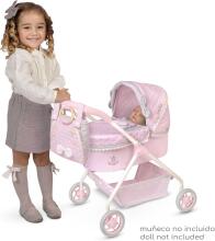 DeCuevas Toys Sophie Art.86075 Leļļu rati ar somu