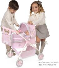 DeCuevas Toys Sophie Art.86075 Leļļu rati ar somu