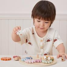 VIGA PolarB Koka Krāsainie Zobrati Montessori