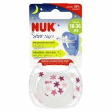 442592 SILICONE PACIFIER STAR NIGHT 18-36 1PC 541448, 10739749