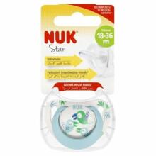 442578 SILICONE PACIFIER STAR 18-36 1PC 541454, 10739748