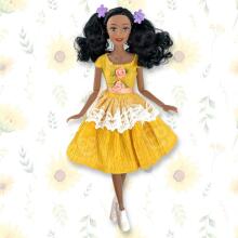 WOOPIE ROYAL Doll Emi 32 cm Fashionable Outfit and Beautiful Black Hair