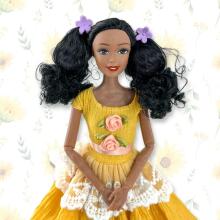 WOOPIE ROYAL Doll Emi 32 cm Fashionable Outfit and Beautiful Black Hair