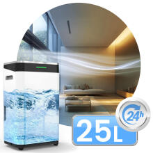 Compressor Dehumidifier - Moisture Absorber 25l/24h Hygrostat Berdsen BD-533 White