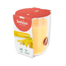 Svece arom. stikla gl. True Scents &Oslash;80x73mm mimosa 
