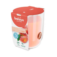 Svece arom. stikla gl. True Scents &Oslash;80x73mm peach 