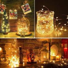 Home Company USB Fairy Light String Art.273036 Рождественская гирлянда из светодиодов с питанием от USB, теплый белый свет, 2 метра, 20 светодиодов.